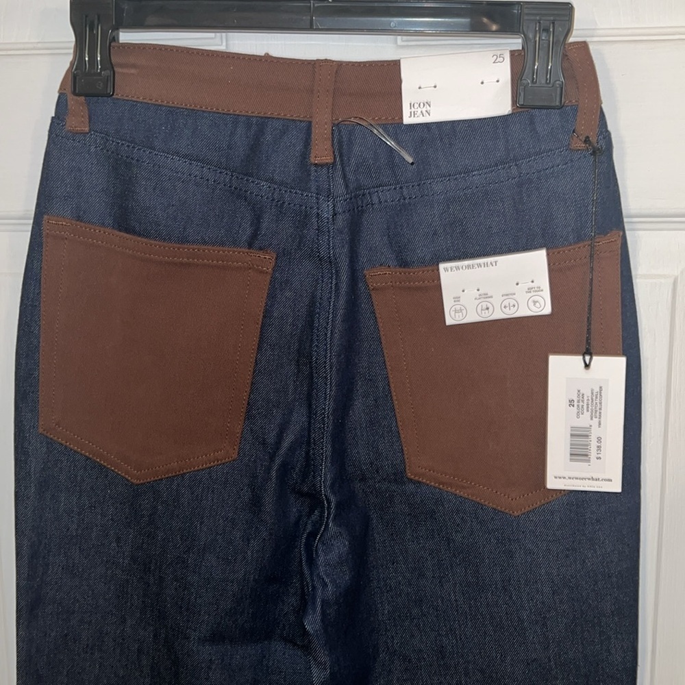 WeWoreWhat Jeans Two-Color 25 NWT